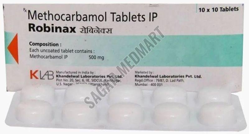 Robinax 500mg Methocarbamol Tablet