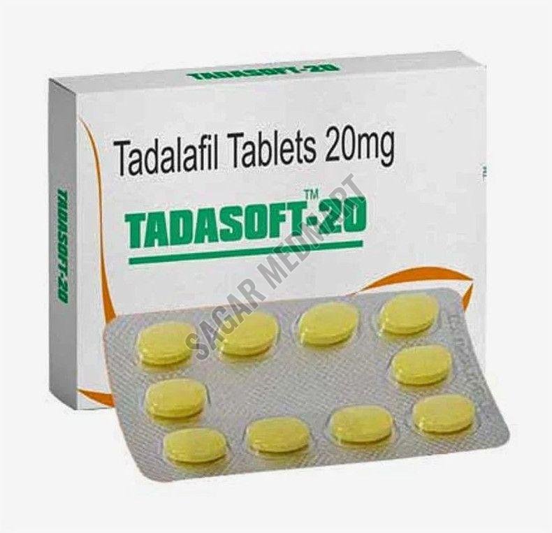 Tadasoft 20mg Tadalafil Tablet