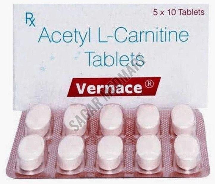 Vernace 500mg Acetyl L Carnitine Tablet