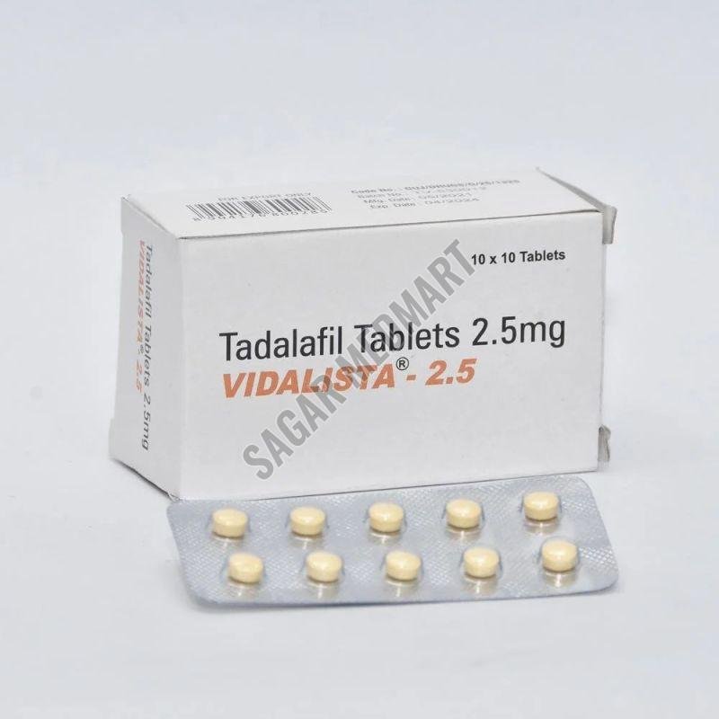 Vidalista 2.5mg Tadalafil Tablets