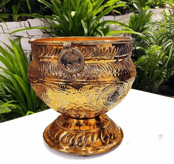 Brass Garden Planter