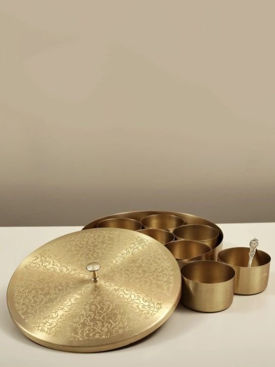 Brass Masala Box (Masala Container)