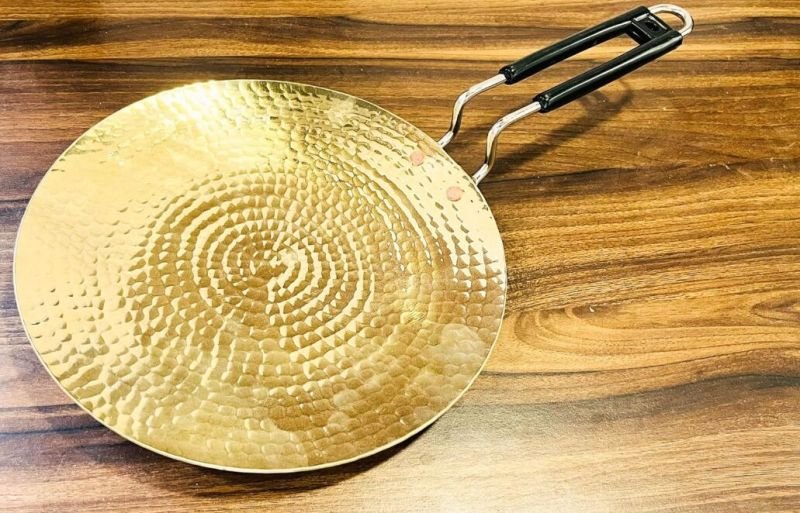 Brass Roti Tawa with Steel Handle