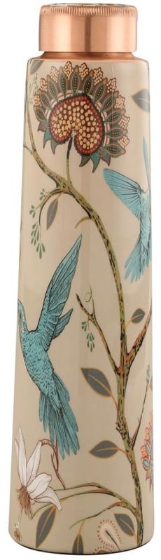 Copper Bottle In Bird Design