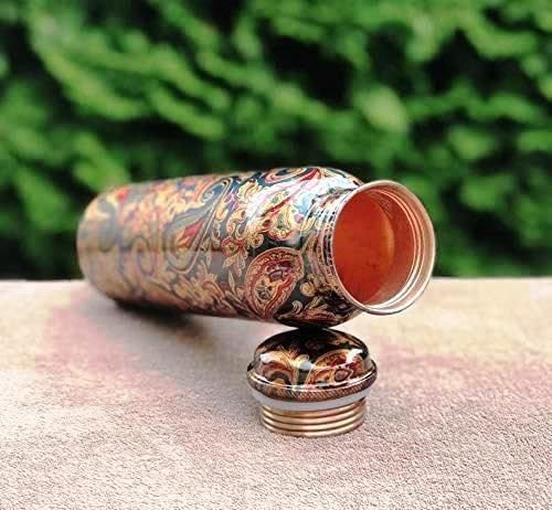 Copper Bottle Meenakari