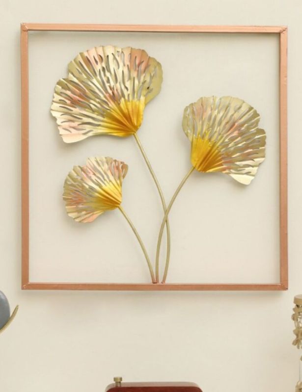 Gold Toned Textured Wall Art