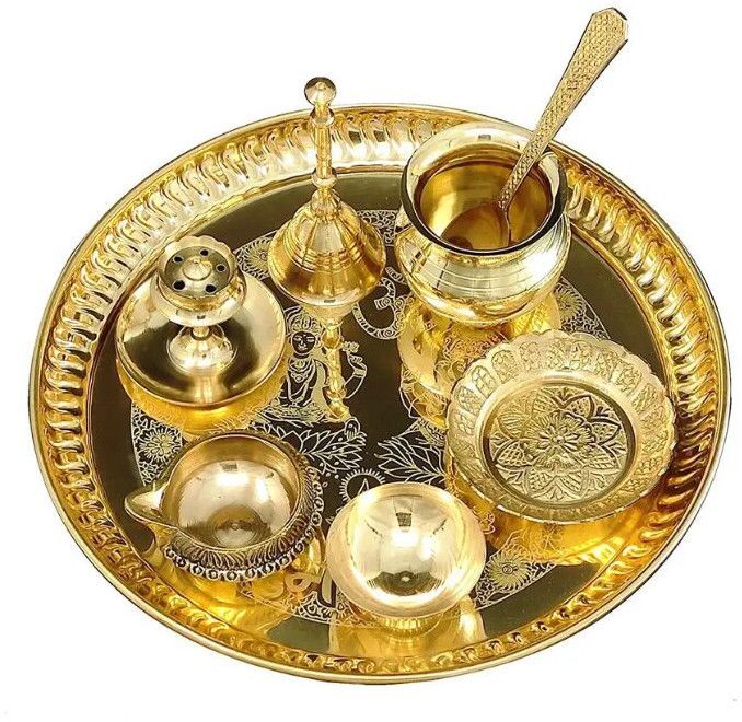 Pooja Thali With Pooja Items