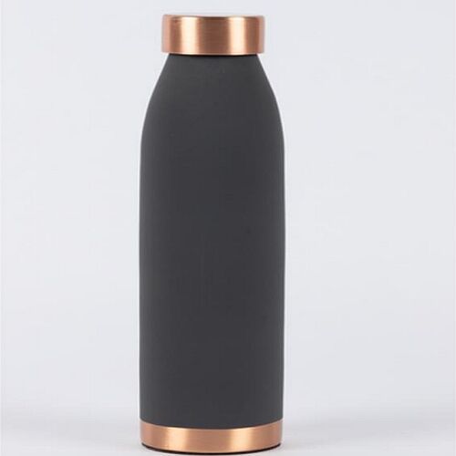 Grey Matt Finish Copper Water Bottle