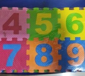Multicolor Numbering Puzzle Mat