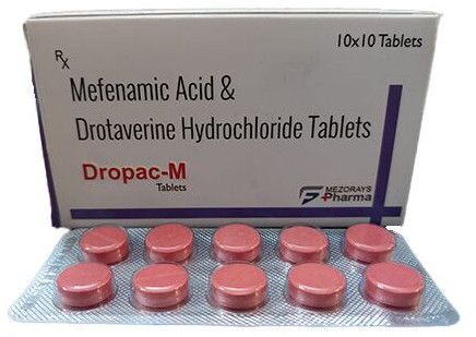 Drotaverine 80 Mg Mefenamic Acid 250 Mg Tablets