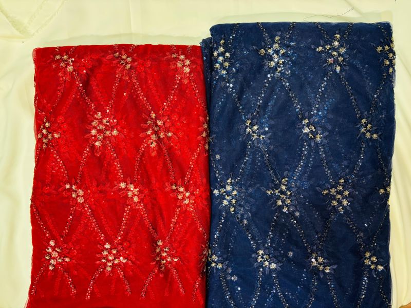 Unstiched Heavy Work Silk Fabric