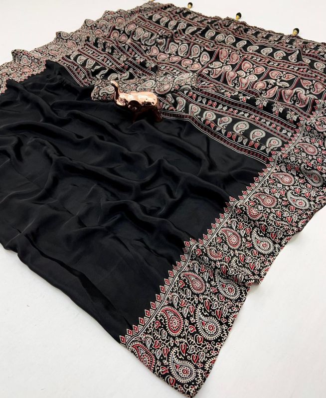 Traditional Drape Printed Silk Saree