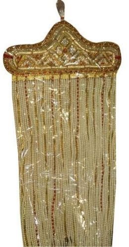 Golden White Wedding Groom Sehra