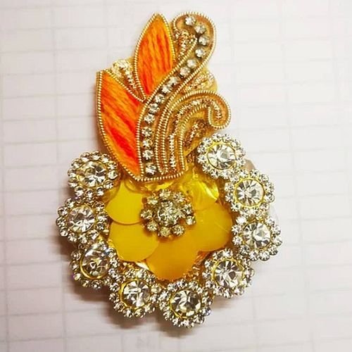 Yellow and Orange Silk Pagdi Kalangi