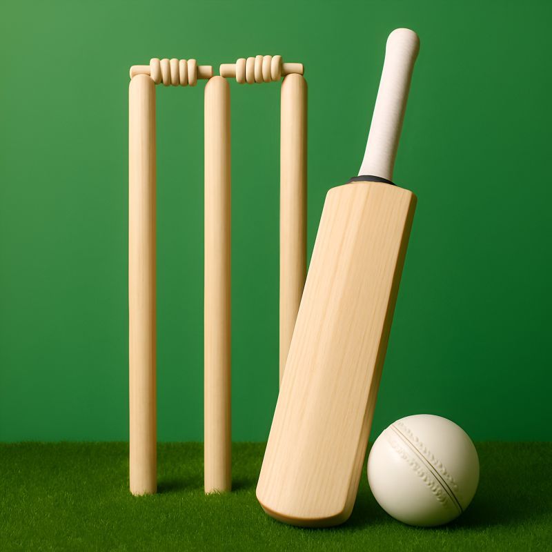 Classic Cricket Set Canvas Painting