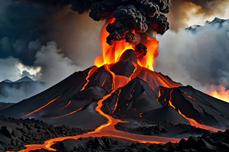 Dynamic Earth Energy Digital Wall Art Painting