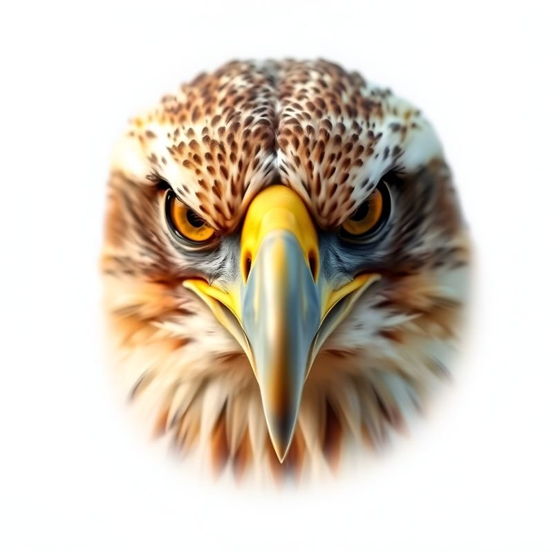 Majestic Eagle Head Realistic Canvas Painting
