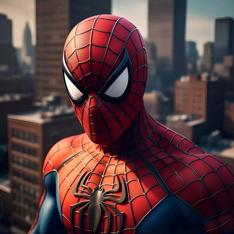 Spiderman Modern Digital Canvas Painting