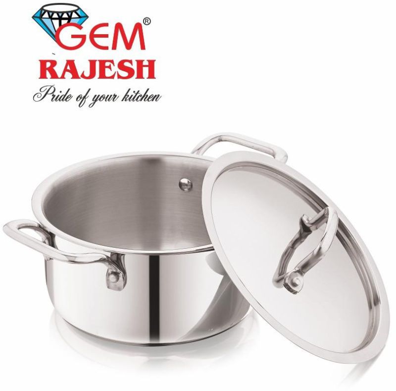 28 Cm Stainless Steel Triply Casserole with Lid