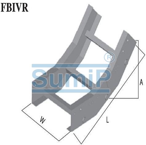 45 Degree Direct Vertical Radius Bend Fiberglass Cable Tray
