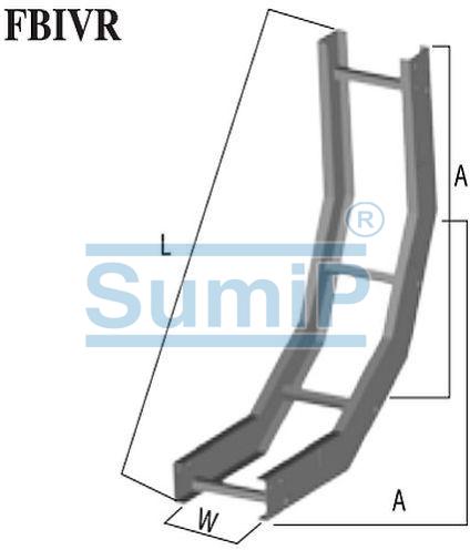 90 Degree Inside Vertical Radius Bend Fiberglass Cable Tray