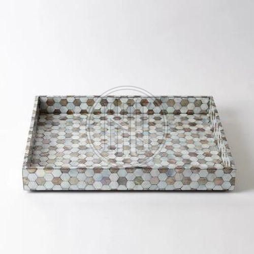 Hexagonal Mosaic Mother OF Pearl Tray