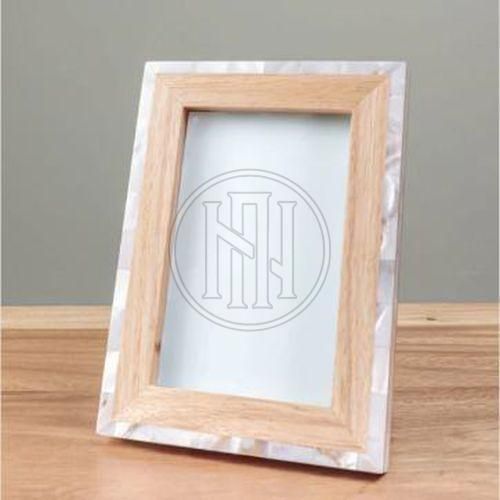 Mother OF Pearl Inlay and Wood Photo Frame