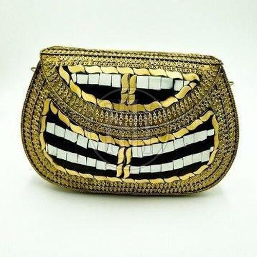 Ornate Tribal-Inspired Metal Clutch