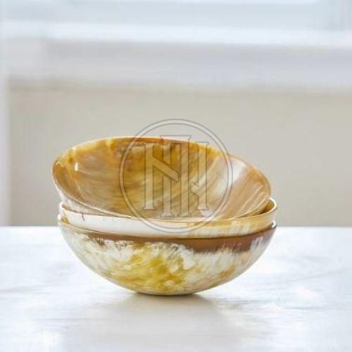Polished Natural Horn Bowl