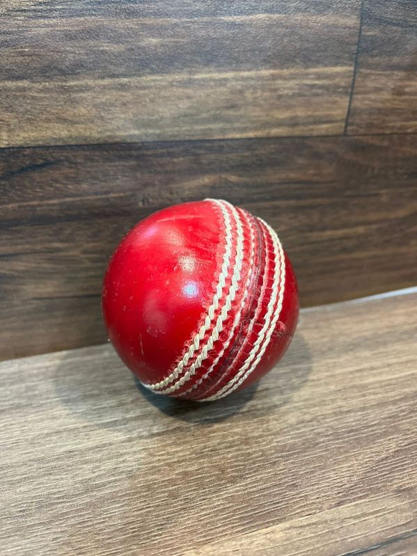 Red Leather Cricket Ball