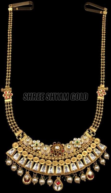 Bridal Rajasthani Gold Long Necklace