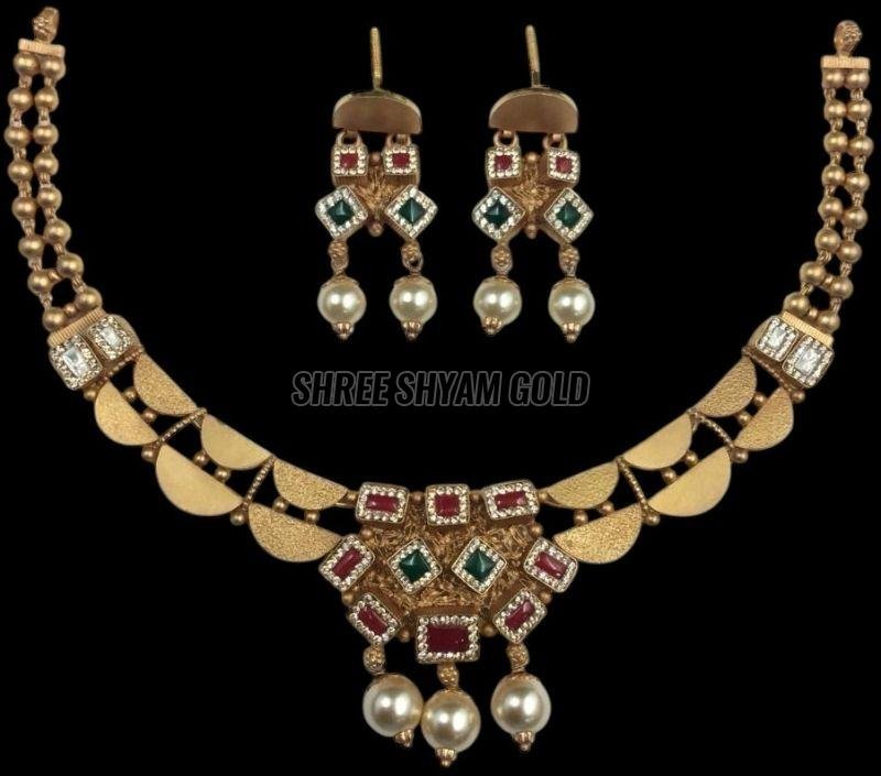 Designer Heritage Gold Necklace Set