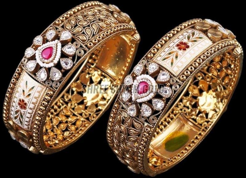 Bangle Fancy Kundan Designer Bangle Set