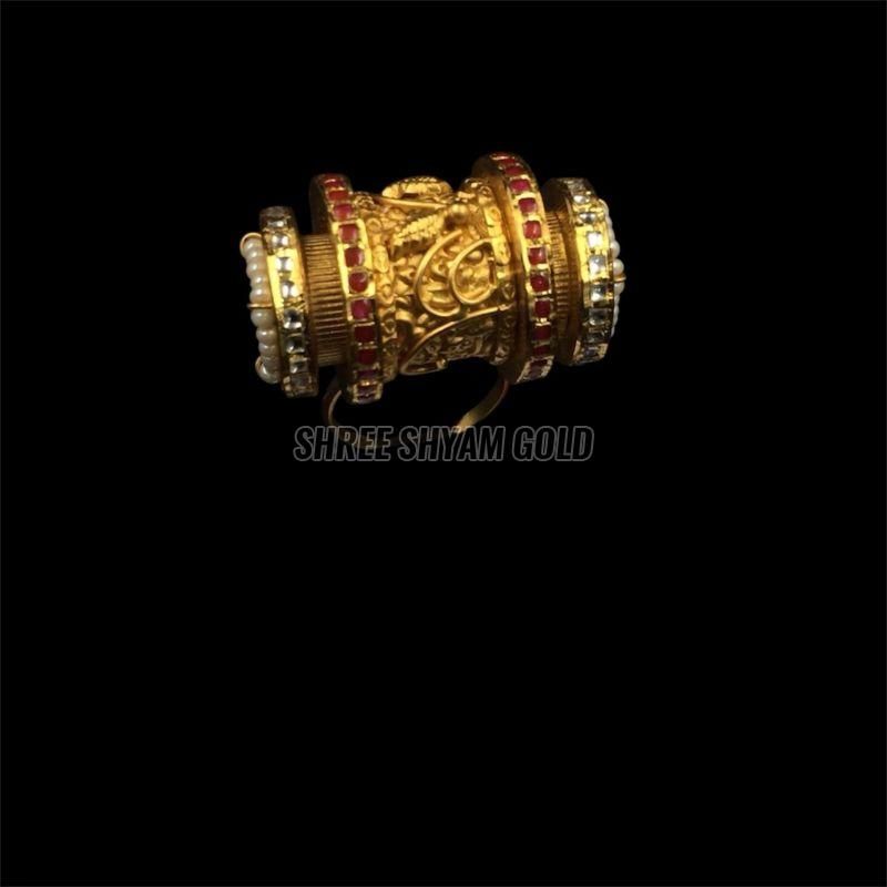 Meenakari Gold Ring