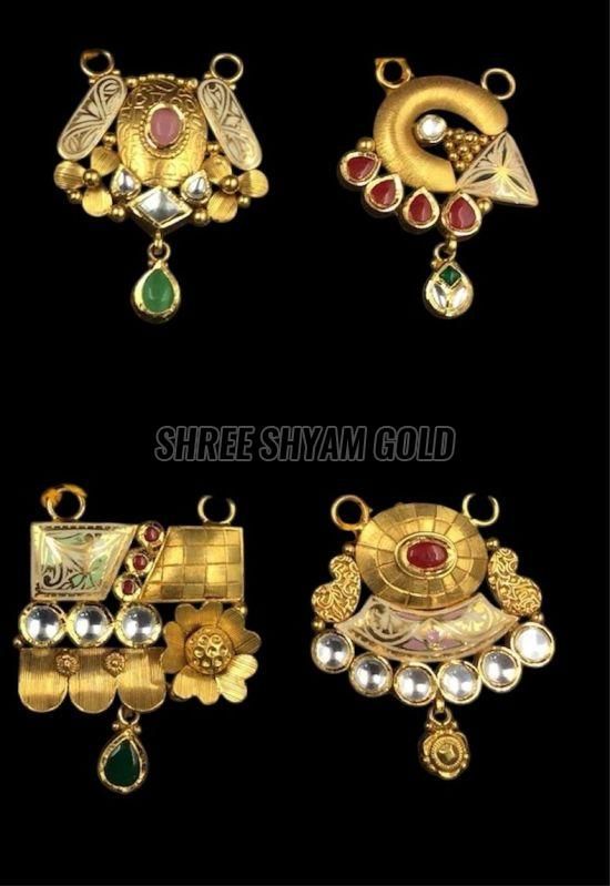 Ladies Polished Gold Mangalsutra Pendant