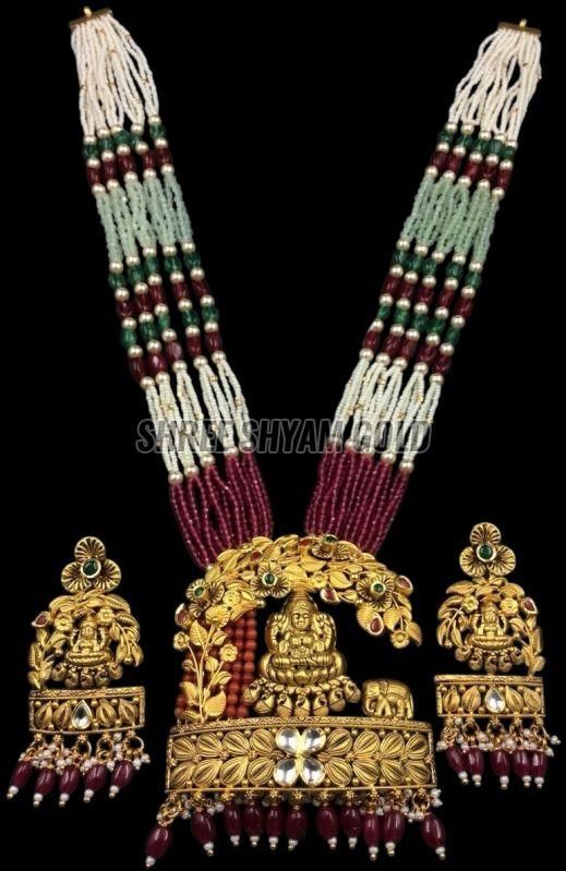 Sri Lakshmi Heritage Temple Necklace Set