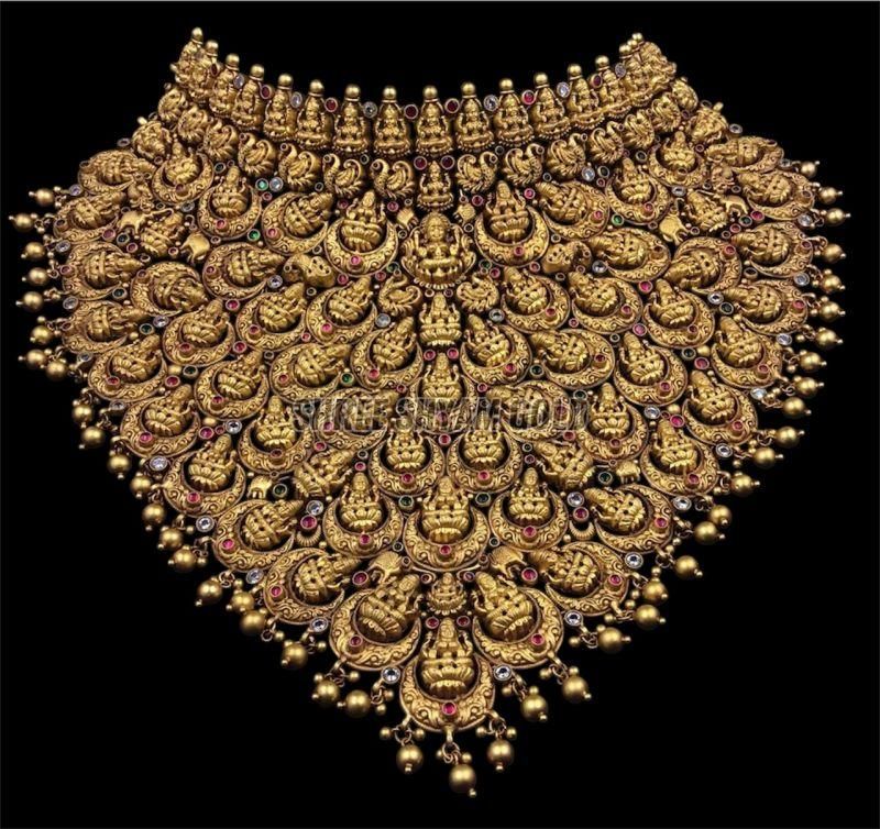 Traditional Sri Lakshmi Temple Necklace
