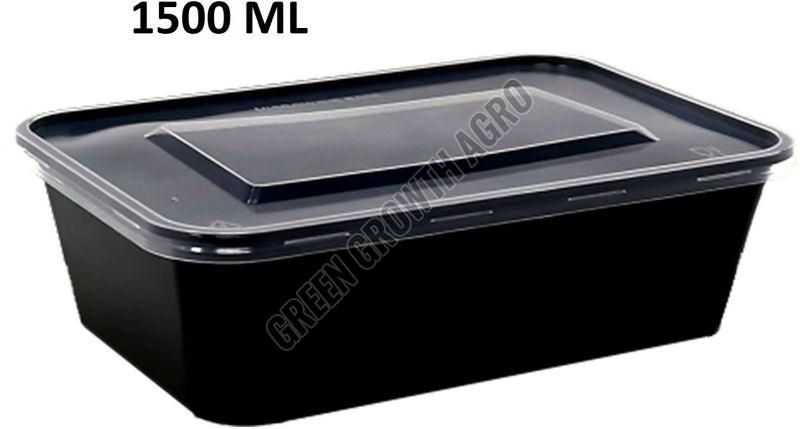 1500ml Rectngular Plastic Food Containers
