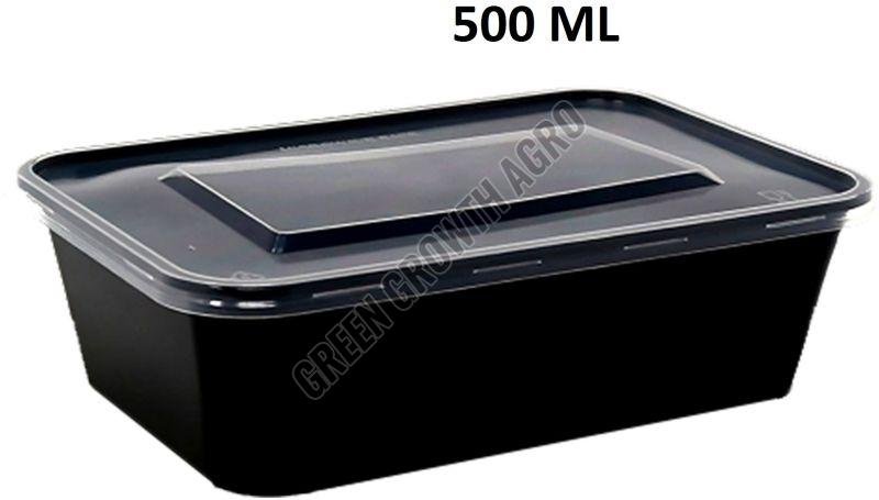 500ml Rectngular Plastic Food Containers