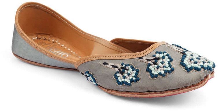 Grey Saplings PU Leather Ladies Jutti