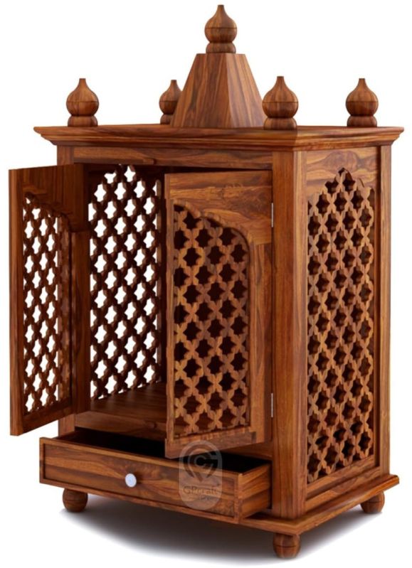 Natural Polished Wooden Temple