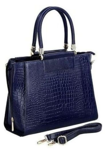 Ladies Blue Leather Handbags