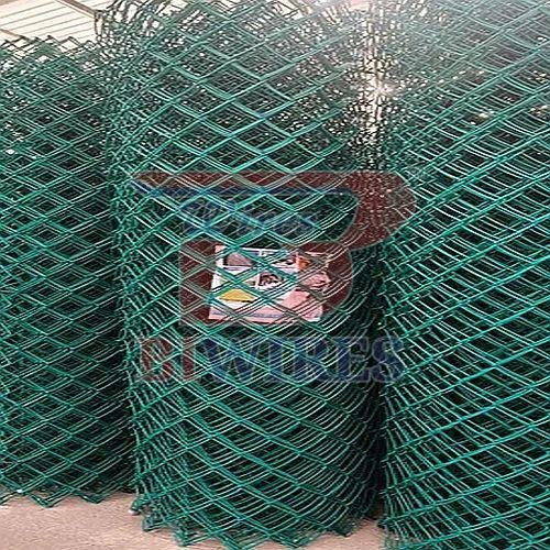 5 Feet Green PVC Coated Chain Link Fencing Mesh