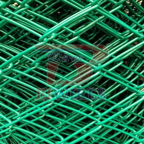 6 Feet Green PVC Coated Chain Link Fencing Mesh