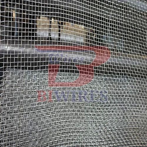 Silver Galvanised Steel Window Wire Mesh