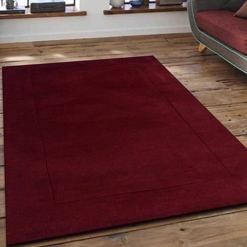 Maroon Hand Tufted Carpet