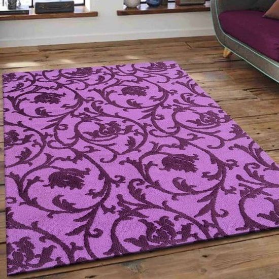 Purple Hand Tufted Carpet
