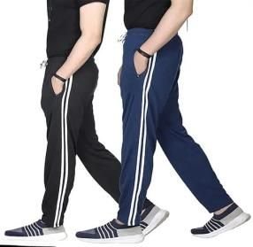 Black Blue Polyester Men Pajamas