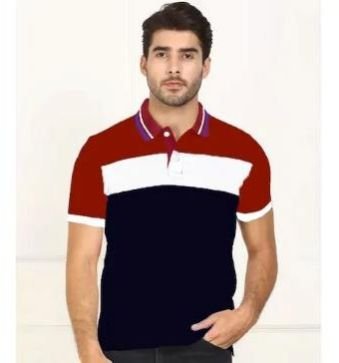 Multicolor Men Collar T Shirts