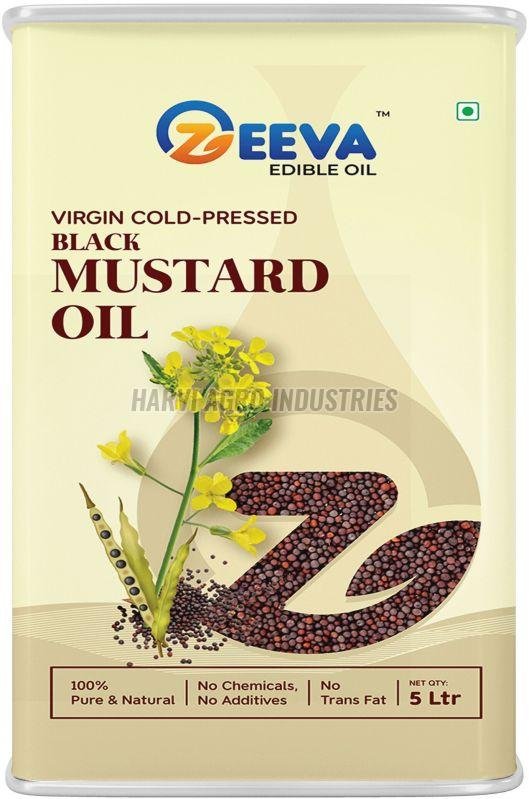 5 Litre Virgin Cold Pressed Black Mustard Oil